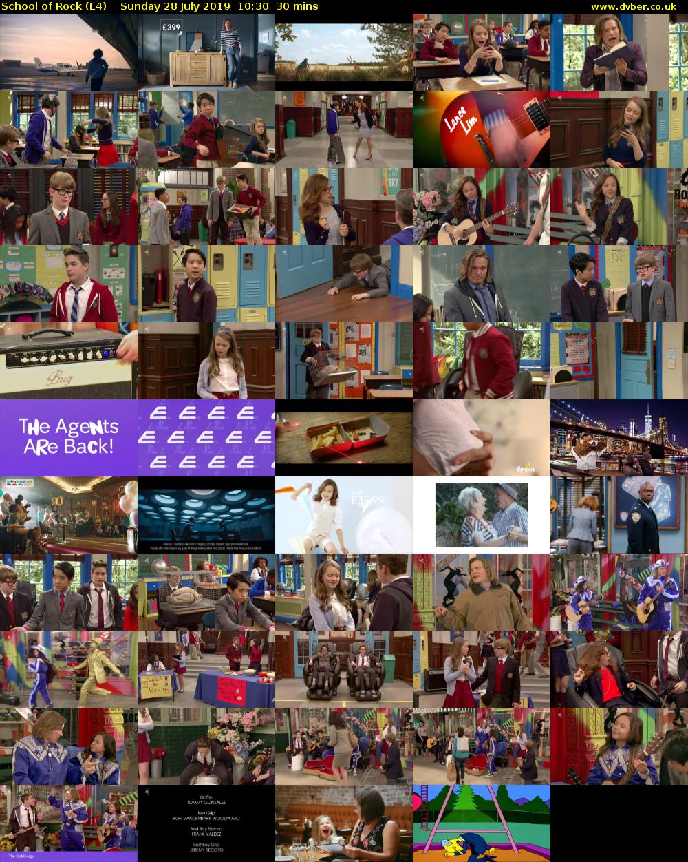 School of Rock (E4) Sunday 28 July 2019 10:30 - 11:00