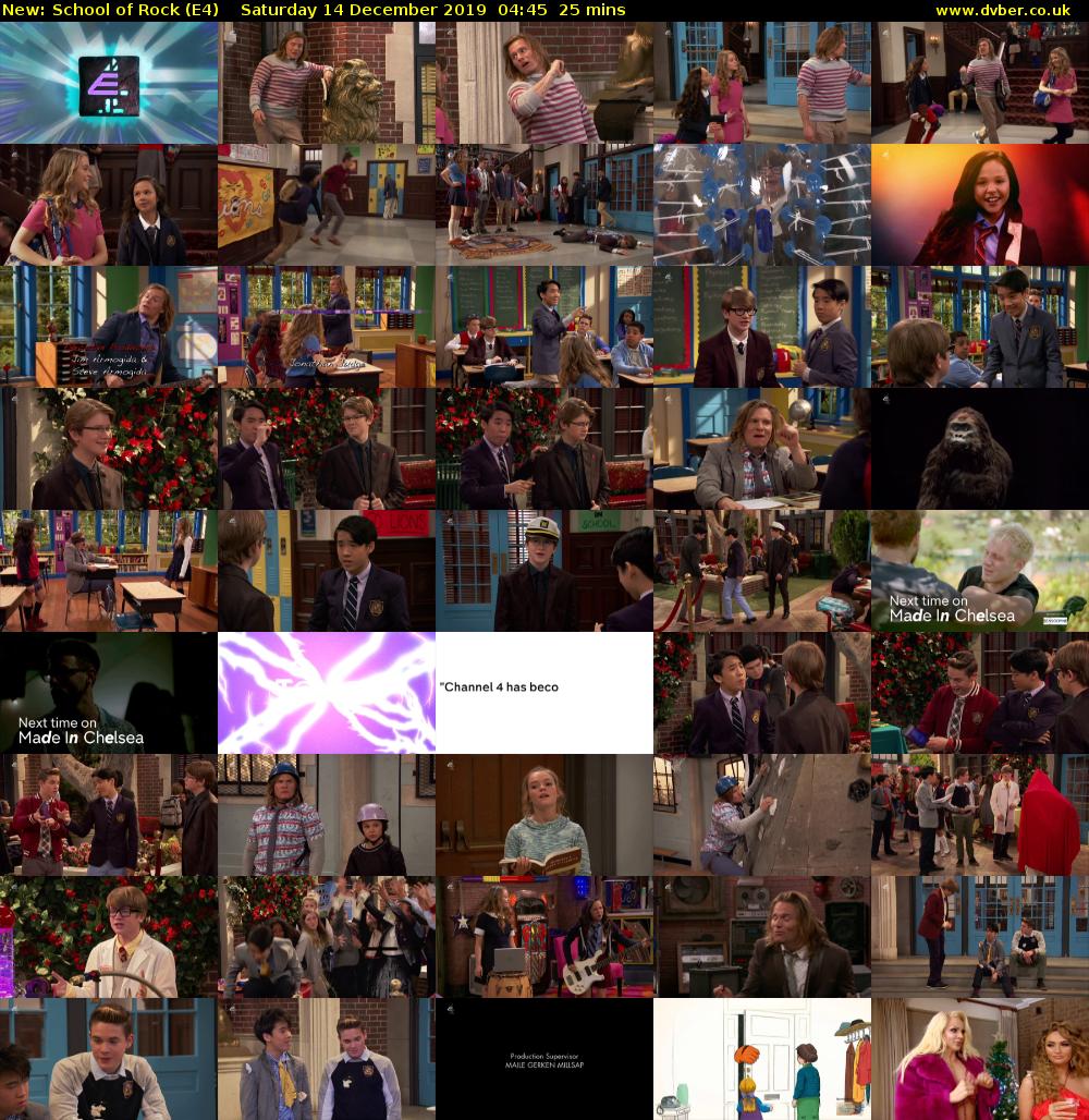 School of Rock (E4) Saturday 14 December 2019 04:45 - 05:10