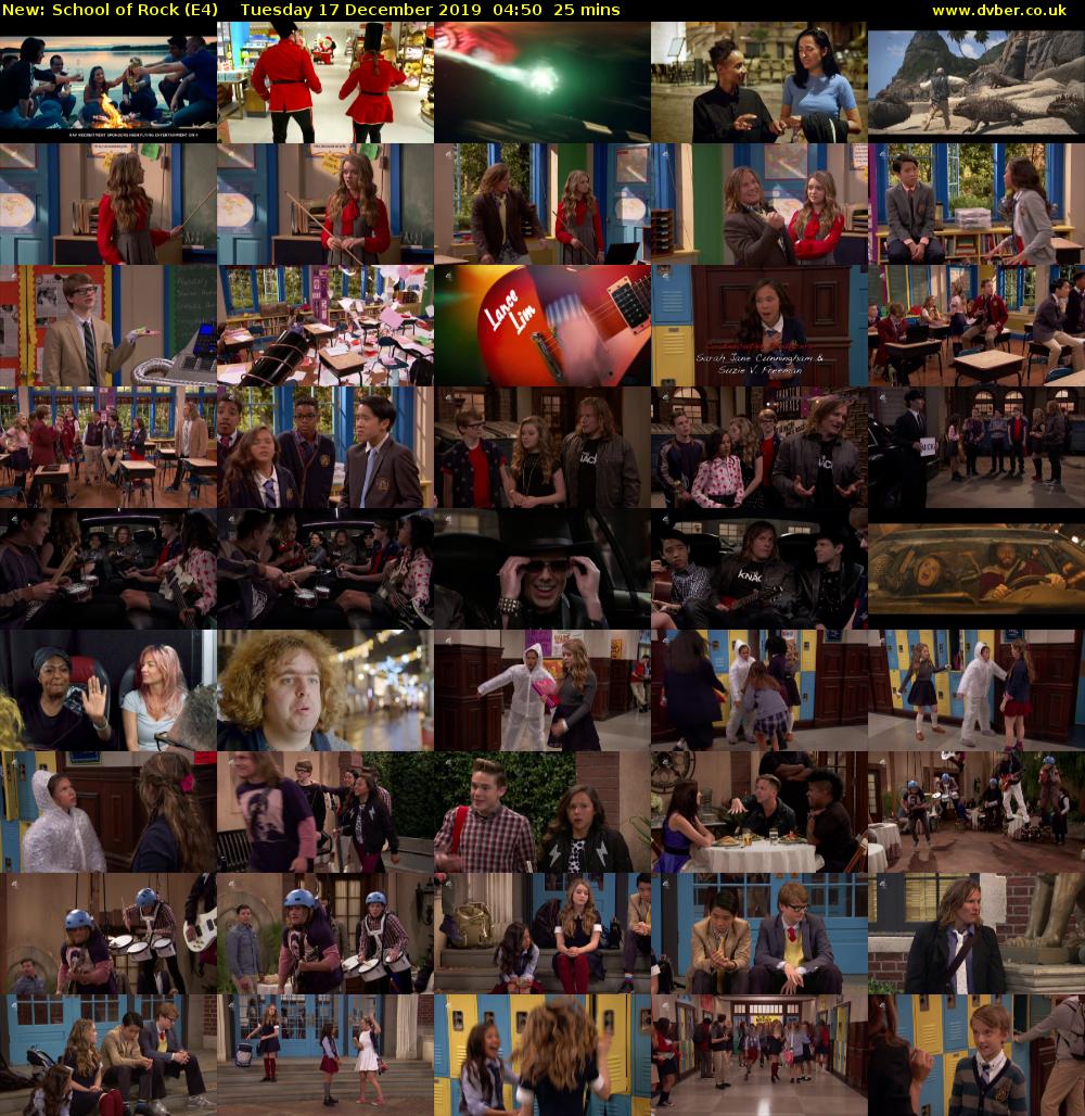 School of Rock (E4) Tuesday 17 December 2019 04:50 - 05:15