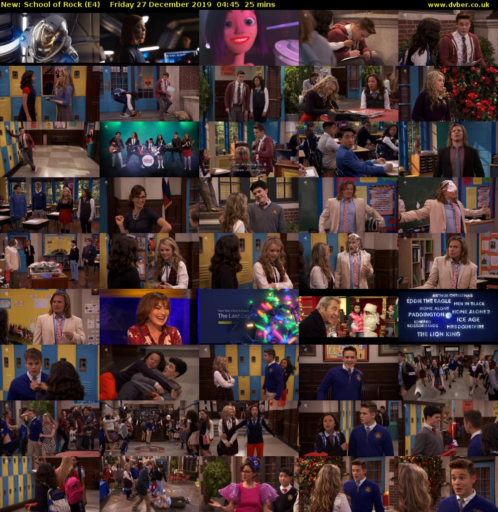 School of Rock (E4) Friday 27 December 2019 04:45 - 05:10