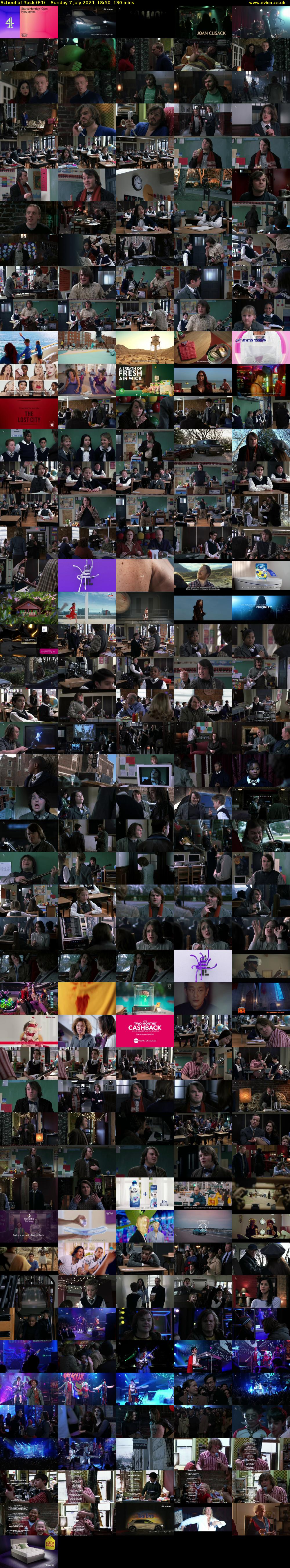 School of Rock (E4) Sunday 7 July 2024 18:50 - 21:00