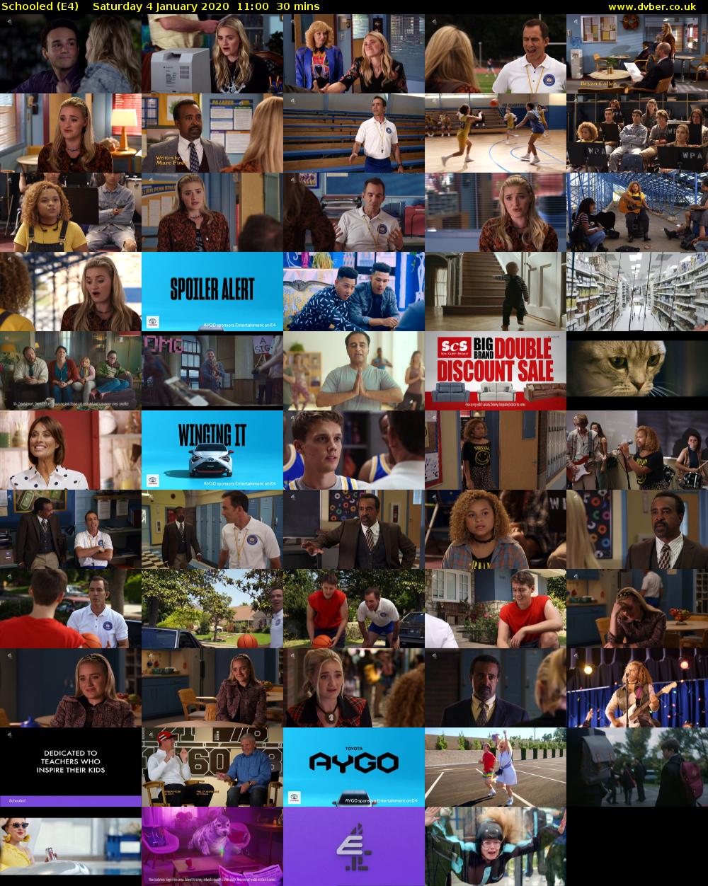 Schooled (E4) Saturday 4 January 2020 11:00 - 11:30