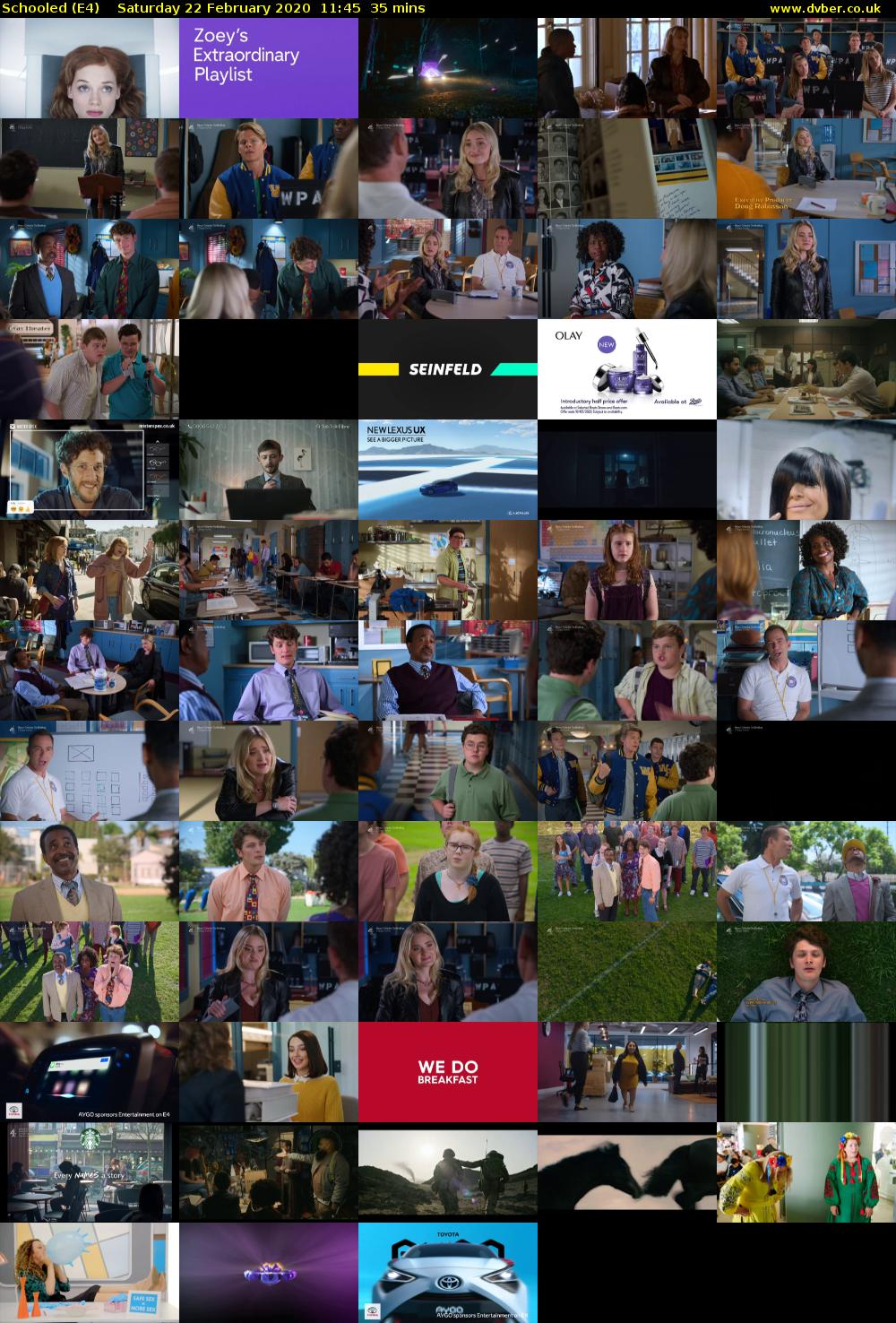 Schooled (E4) Saturday 22 February 2020 11:45 - 12:20