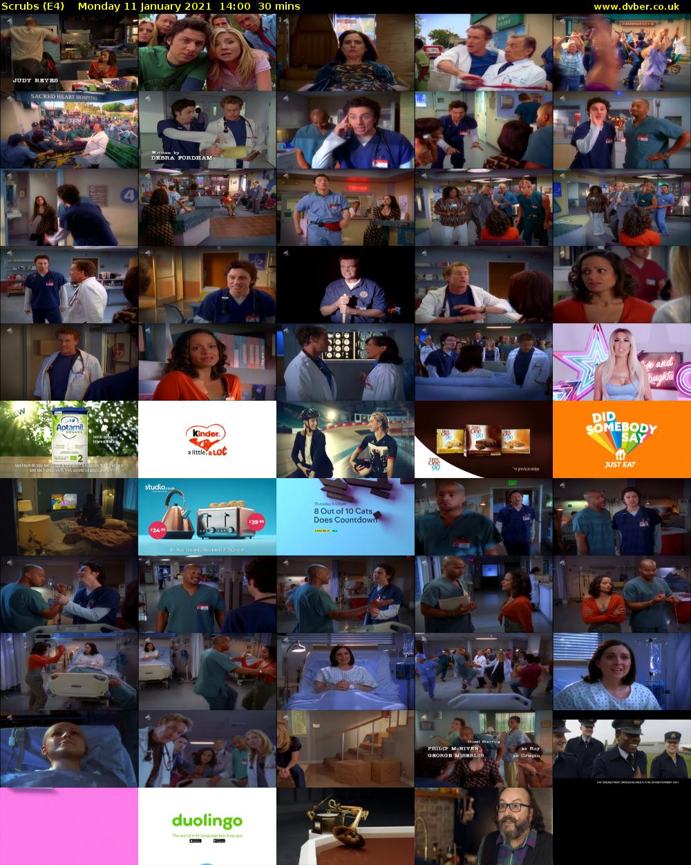 Scrubs (E4) Monday 11 January 2021 14:00 - 14:30