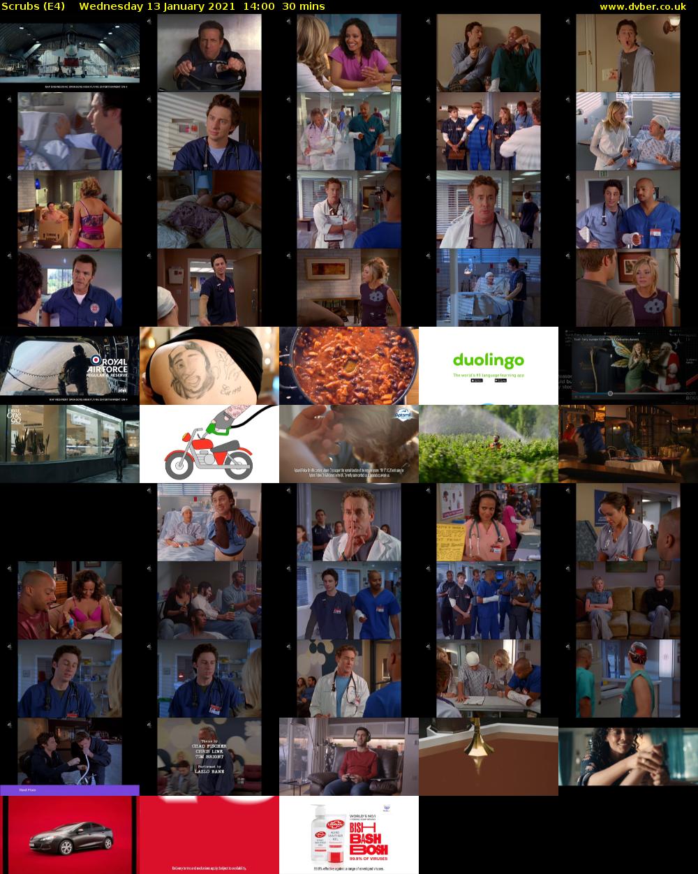 Scrubs (E4) Wednesday 13 January 2021 14:00 - 14:30