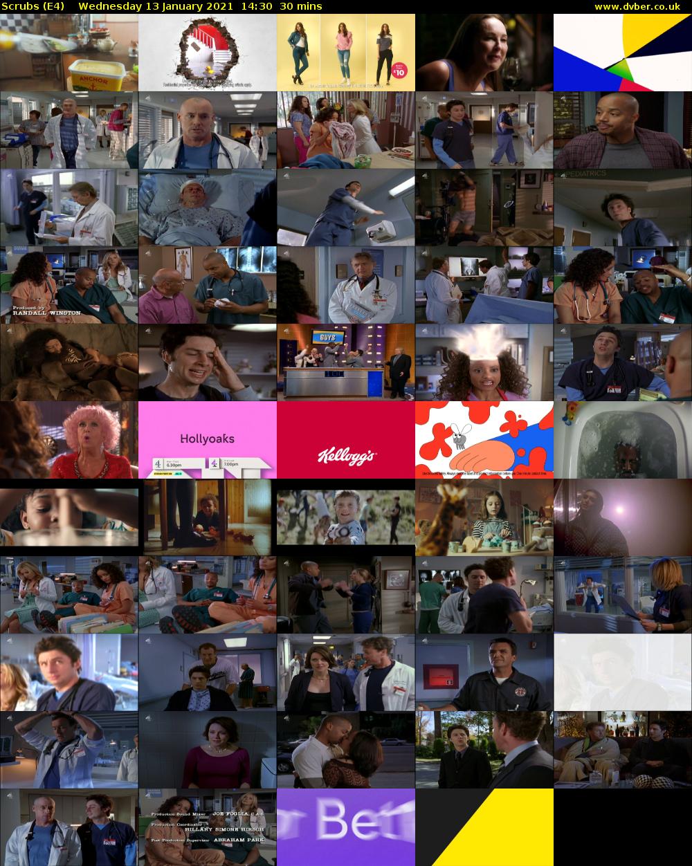 Scrubs (E4) Wednesday 13 January 2021 14:30 - 15:00
