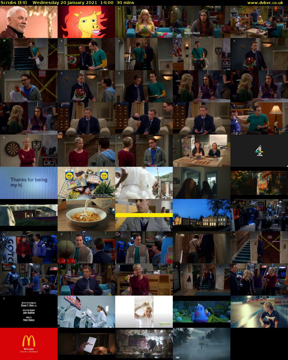 Scrubs (E4) Wednesday 20 January 2021 14:00 - 14:30