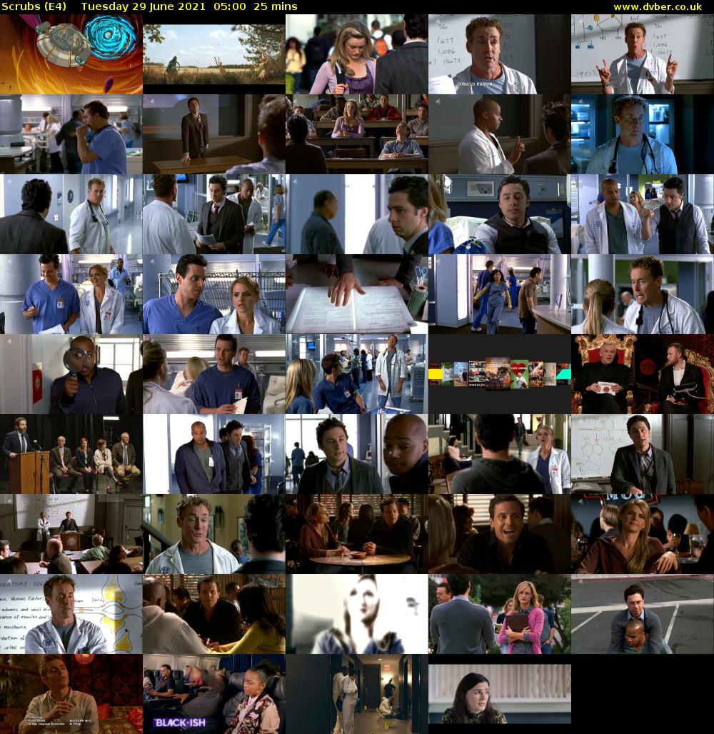 Scrubs (E4) Tuesday 29 June 2021 05:00 - 05:25