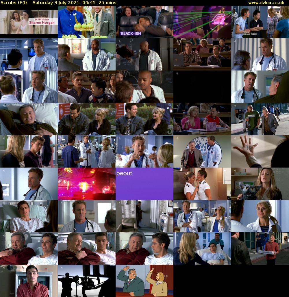 Scrubs (E4) Saturday 3 July 2021 04:45 - 05:10