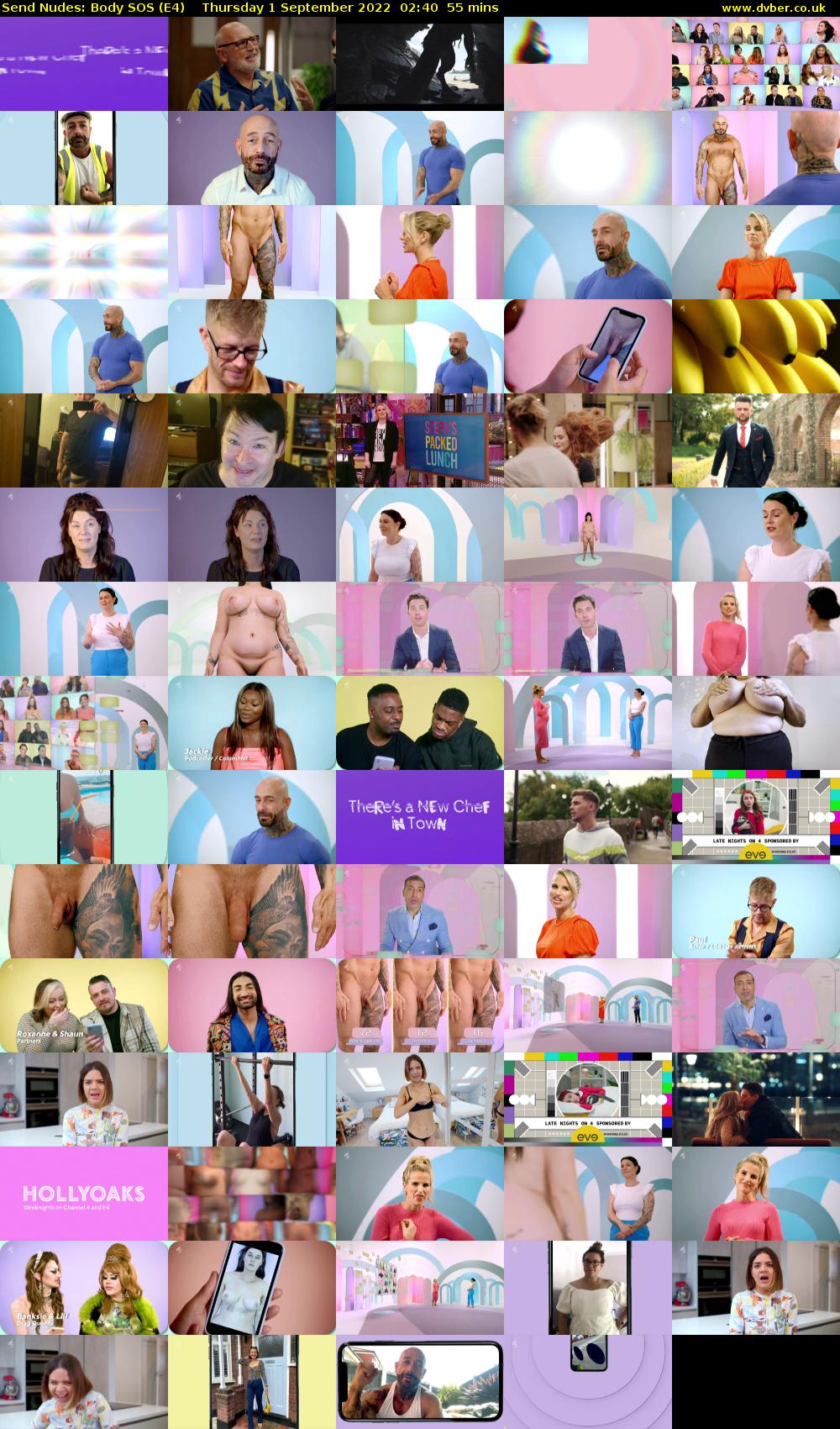 Send Nudes: Body SOS (E4) Thursday 1 September 2022 02:40 - 03:35