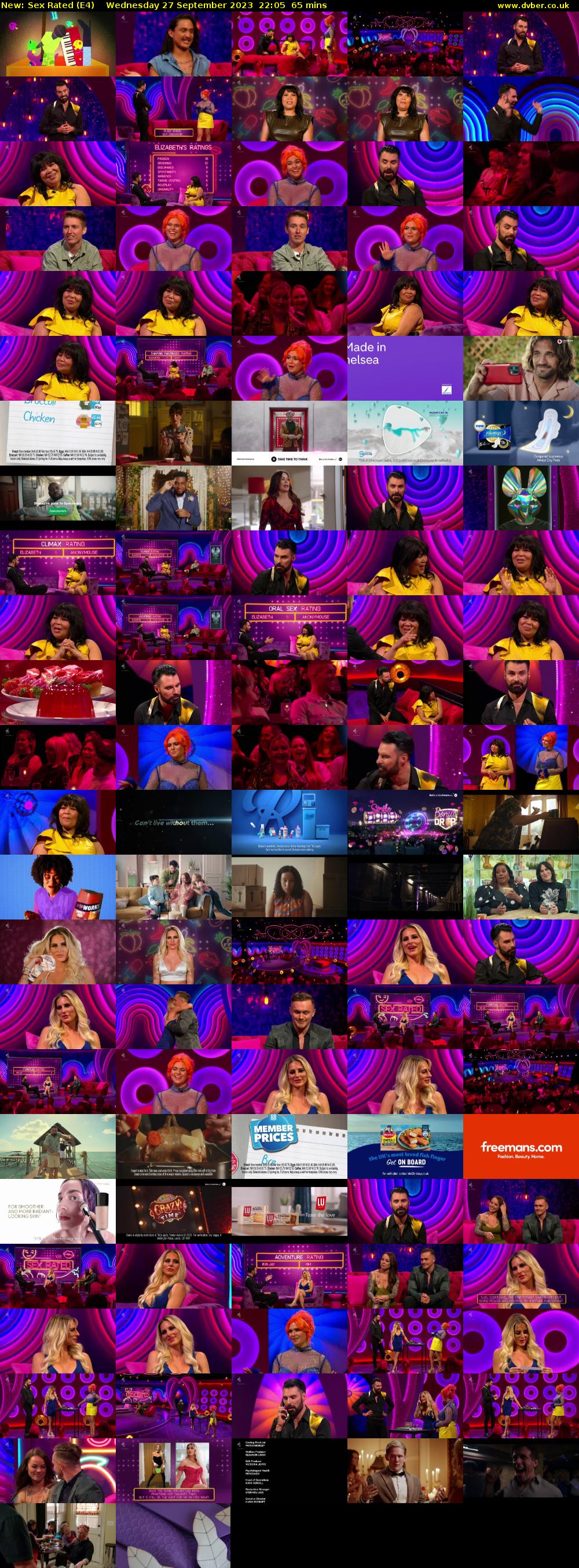 Sex Rated (E4) Wednesday 27 September 2023 22:05 - 23:10