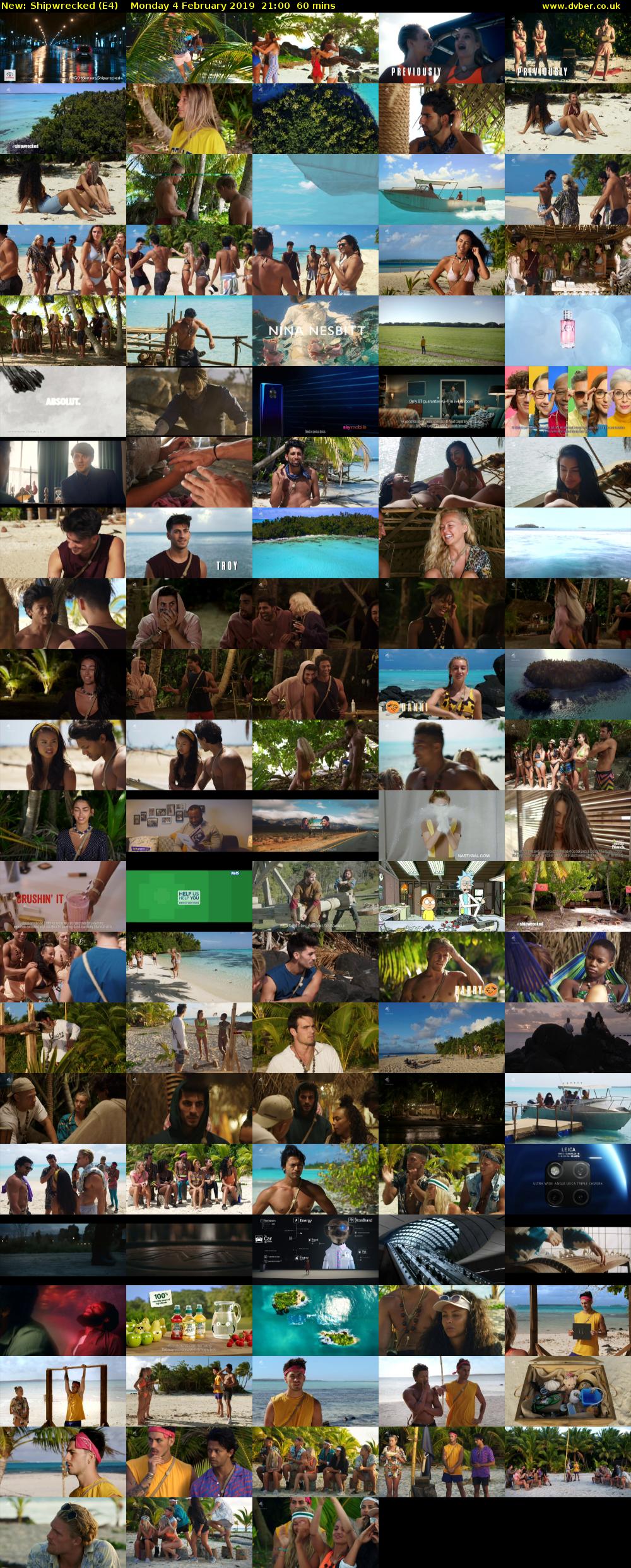 Shipwrecked (E4) Monday 4 February 2019 21:00 - 22:00