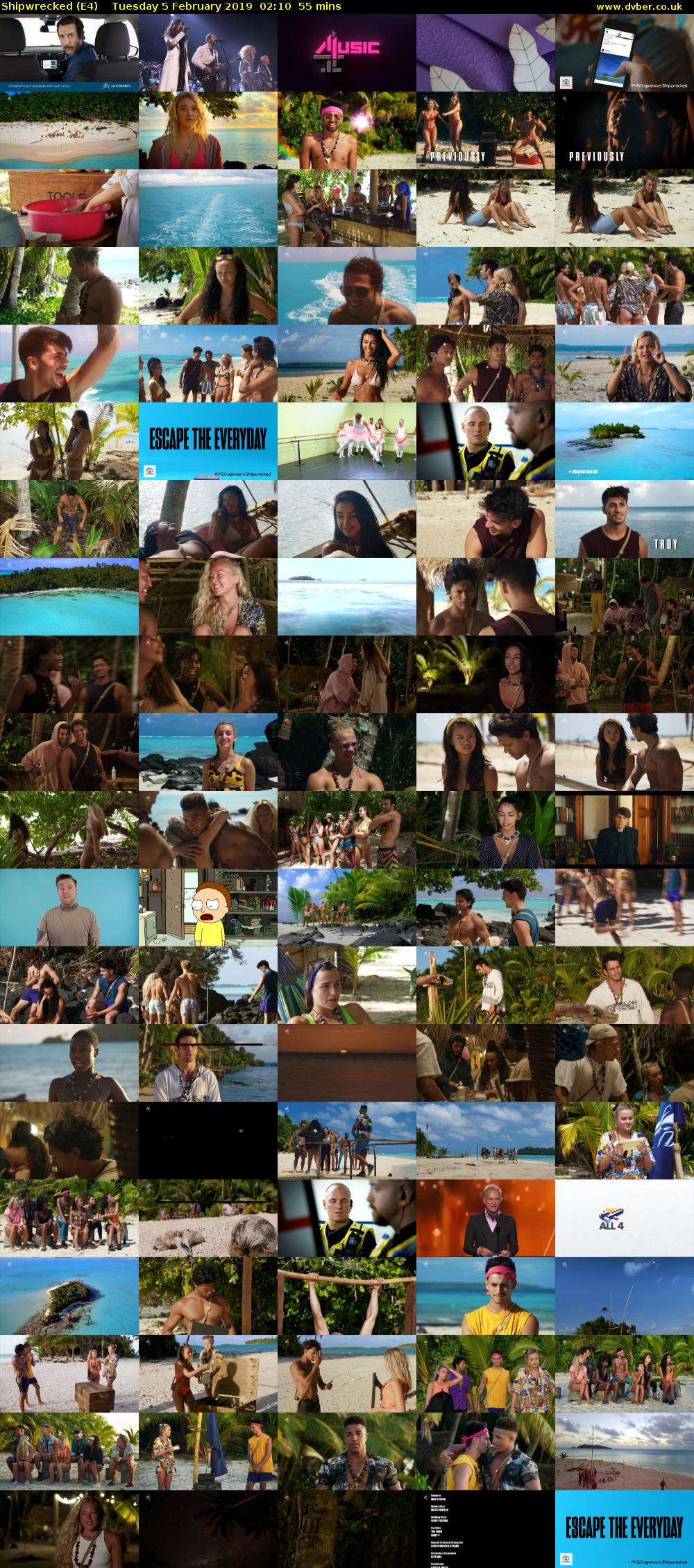 Shipwrecked (E4) Tuesday 5 February 2019 02:10 - 03:05