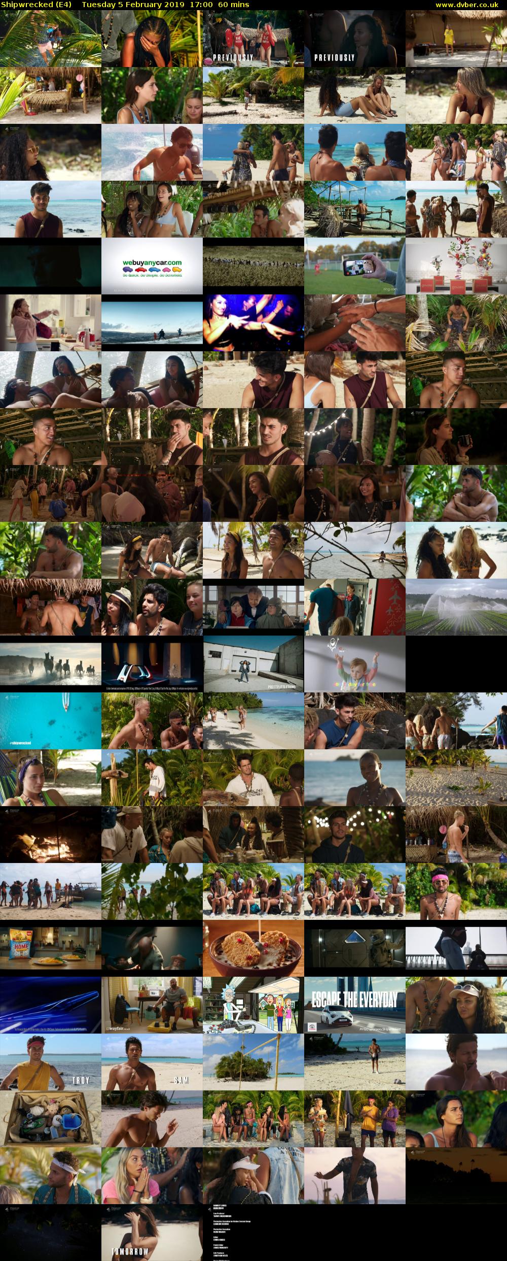 Shipwrecked (E4) Tuesday 5 February 2019 17:00 - 18:00