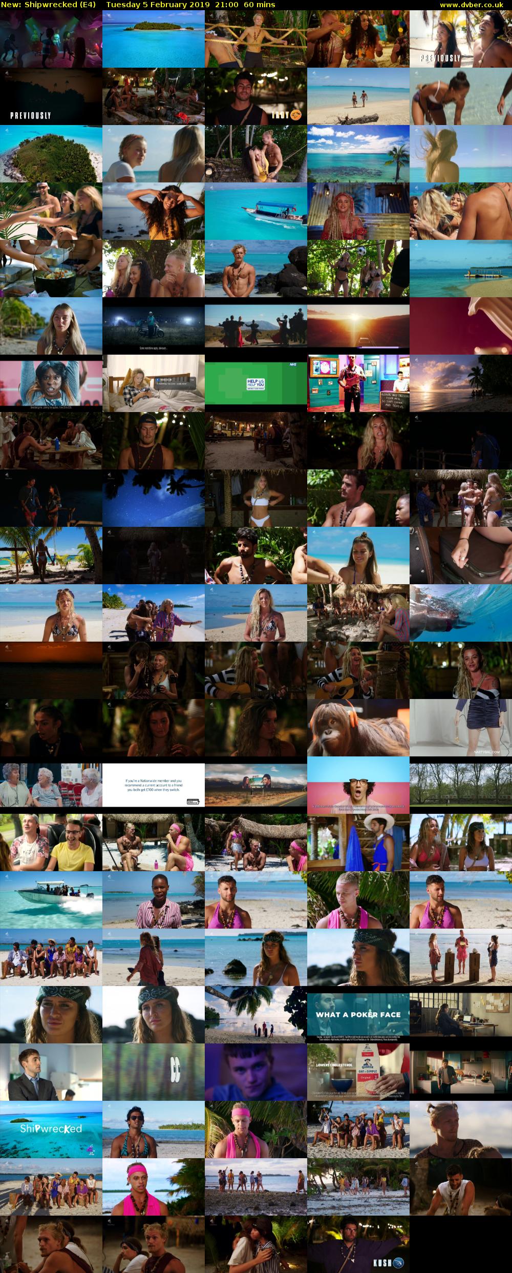 Shipwrecked (E4) Tuesday 5 February 2019 21:00 - 22:00