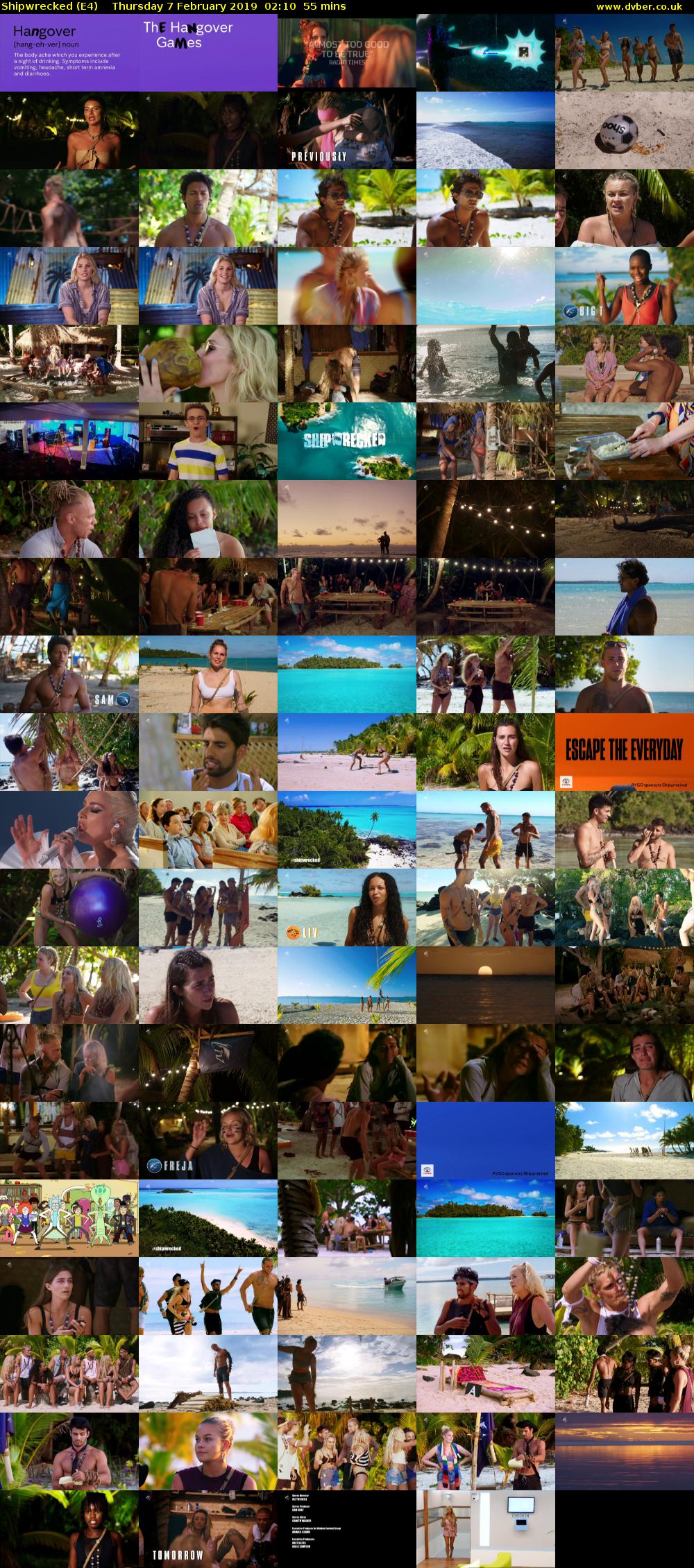 Shipwrecked (E4) Thursday 7 February 2019 02:10 - 03:05