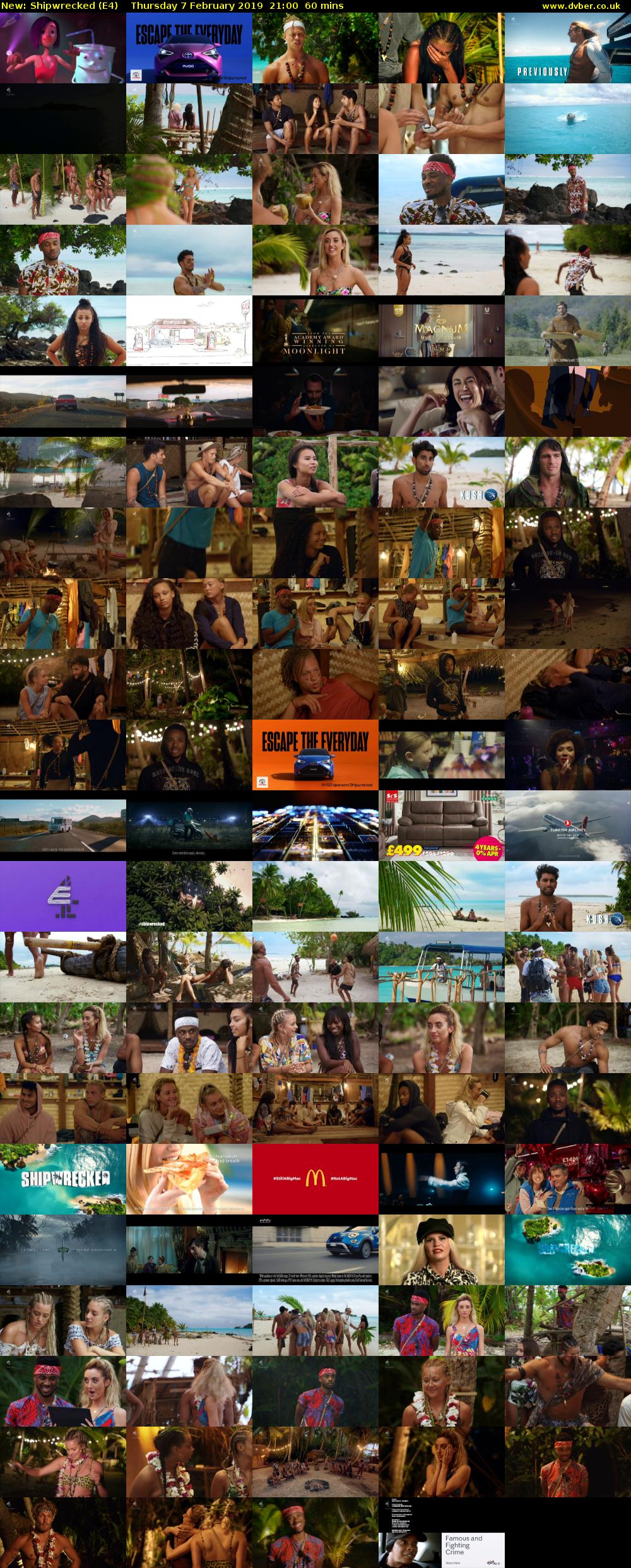 Shipwrecked (E4) Thursday 7 February 2019 21:00 - 22:00