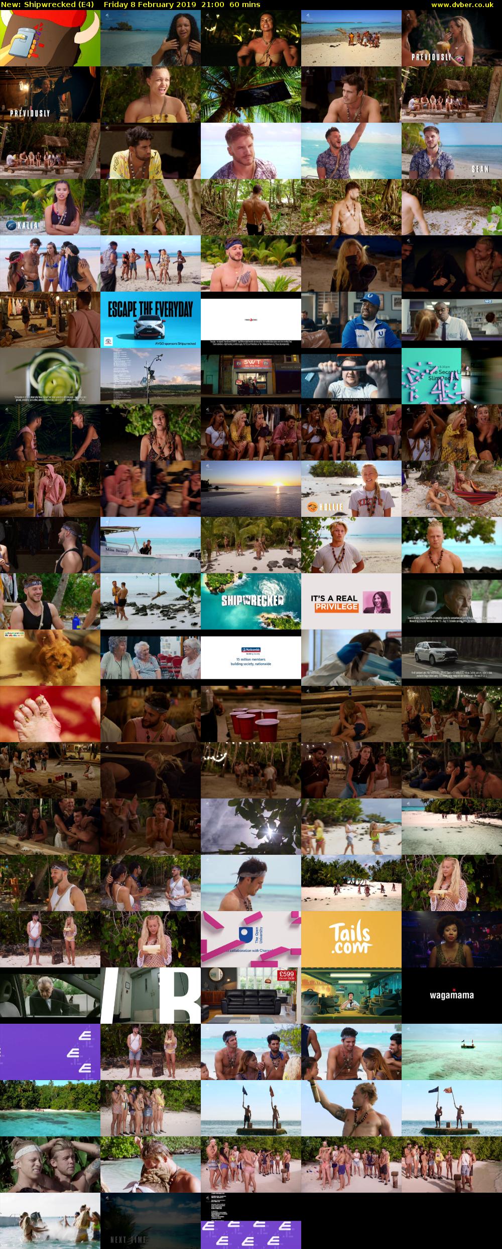 Shipwrecked (E4) Friday 8 February 2019 21:00 - 22:00