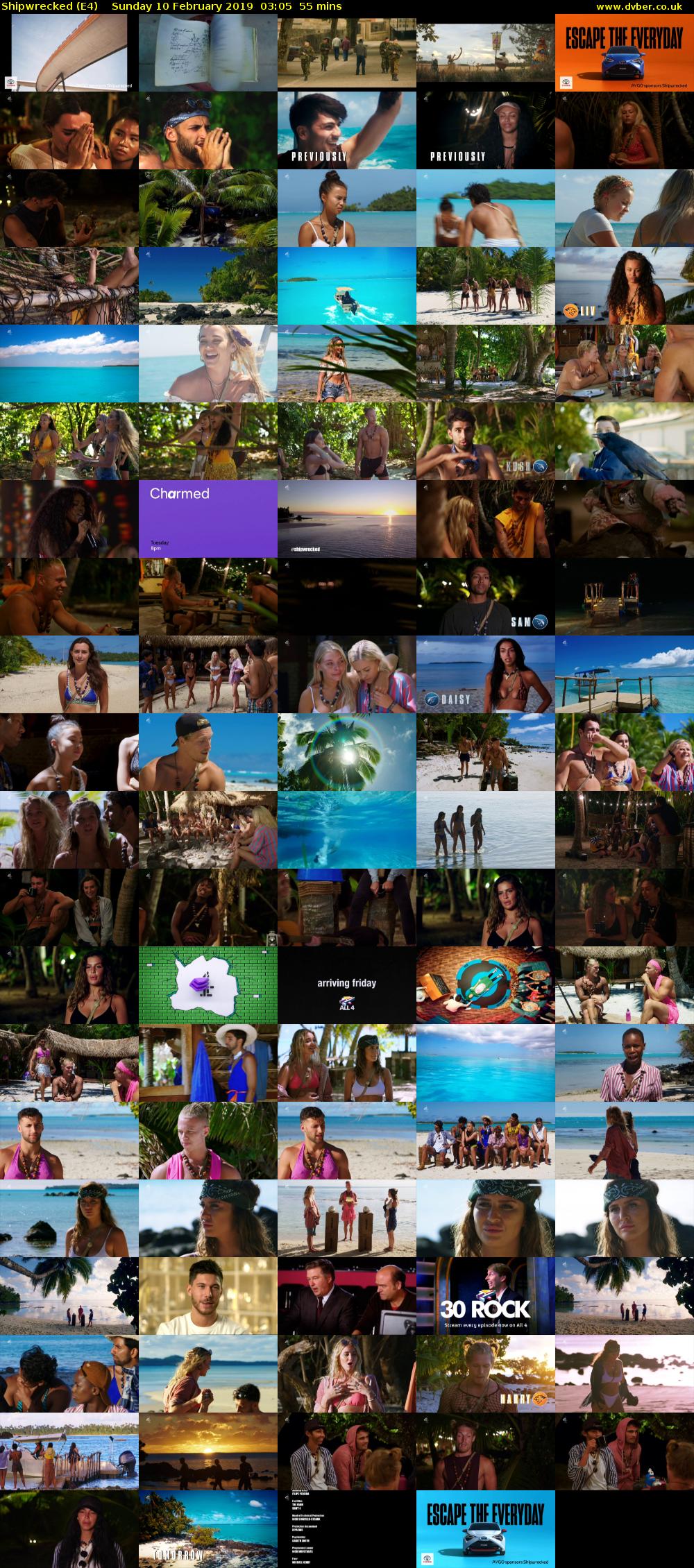 Shipwrecked (E4) Sunday 10 February 2019 03:05 - 04:00