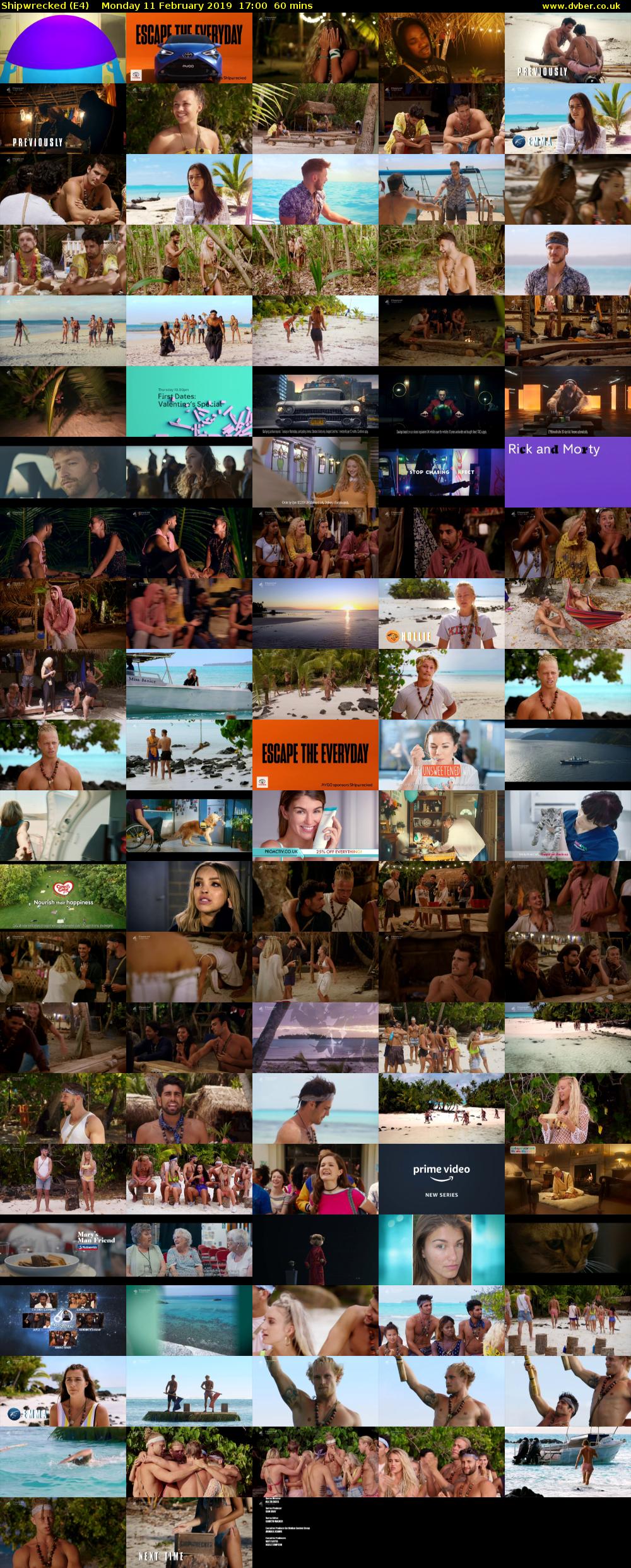 Shipwrecked (E4) Monday 11 February 2019 17:00 - 18:00