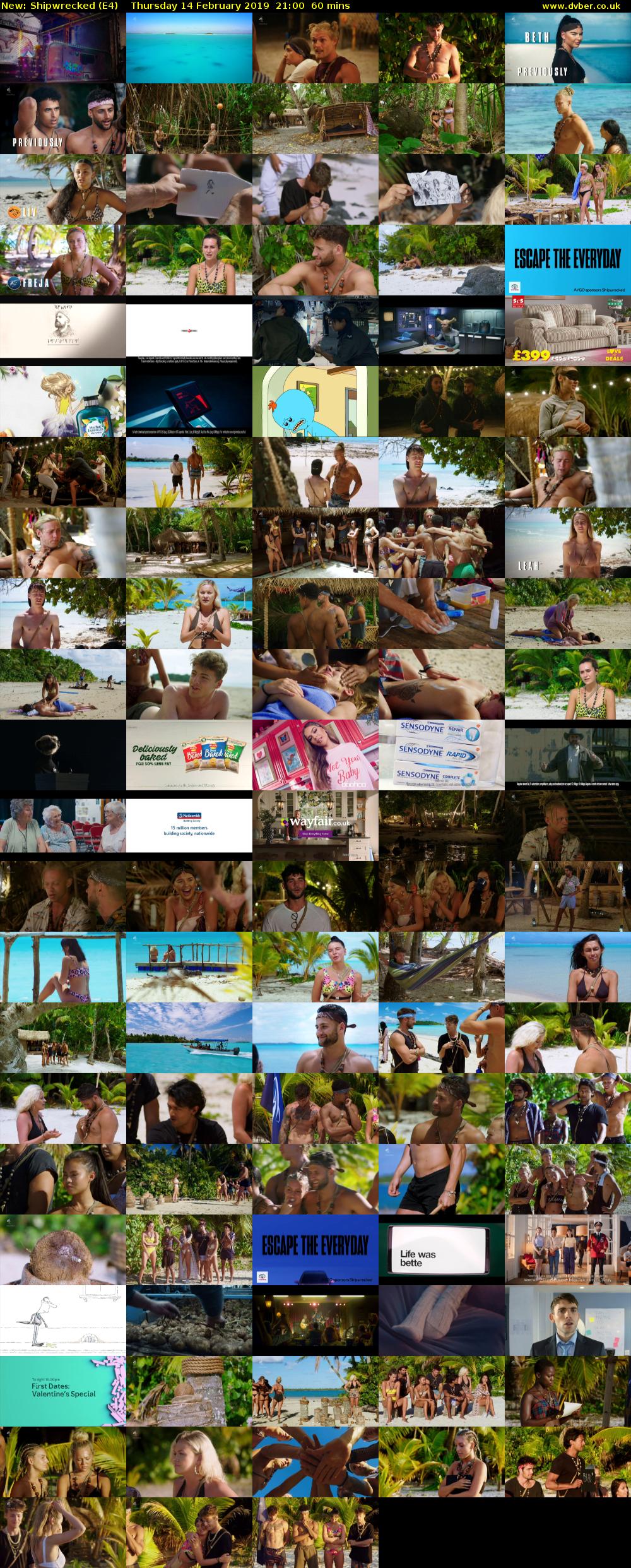 Shipwrecked (E4) Thursday 14 February 2019 21:00 - 22:00