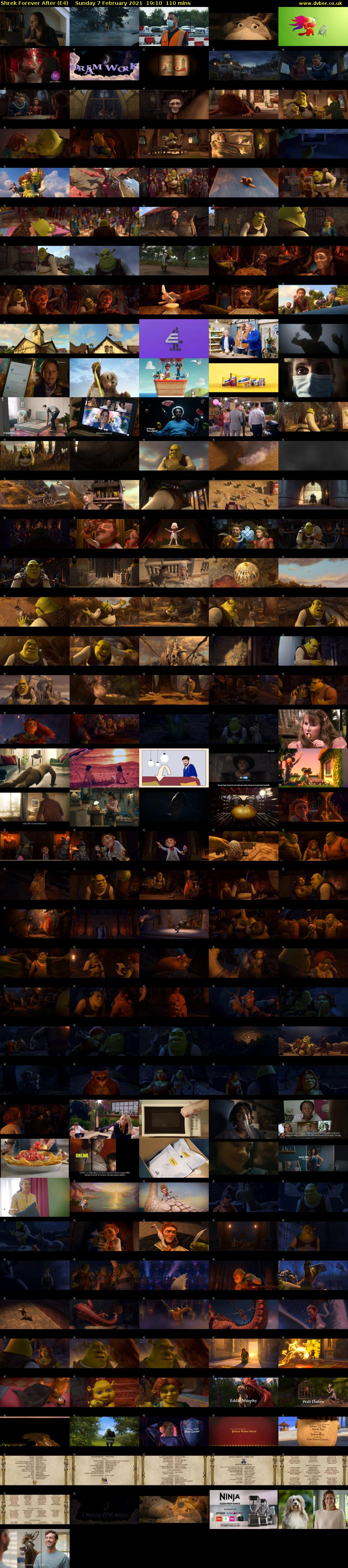 Shrek Forever After (E4) Sunday 7 February 2021 19:10 - 21:00