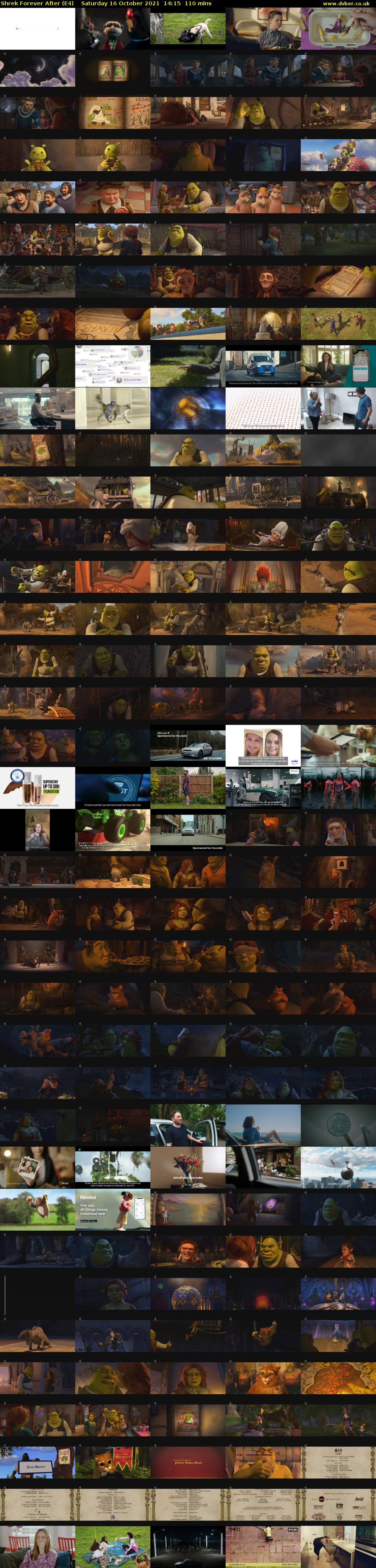 Shrek Forever After (E4) Saturday 16 October 2021 14:15 - 16:05