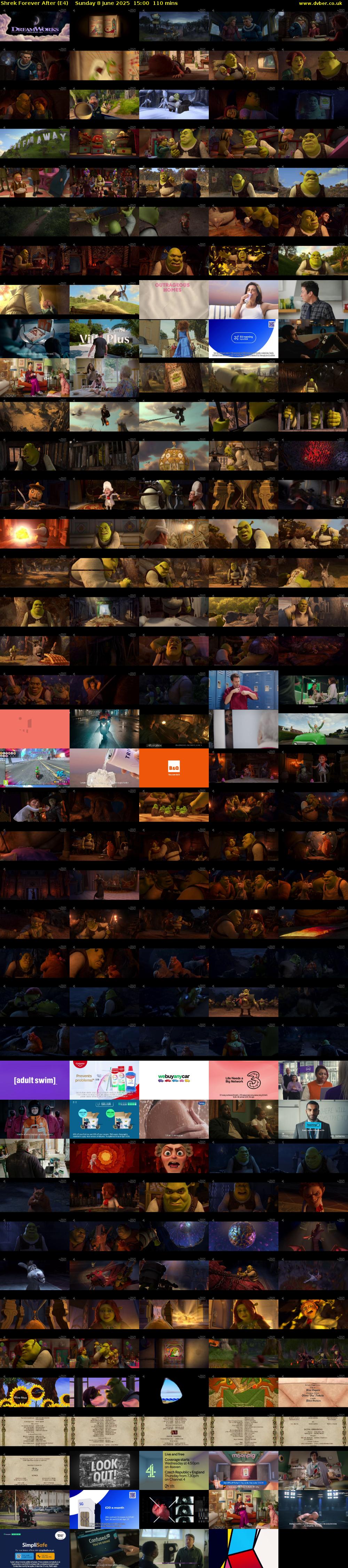Shrek Forever After (E4) Sunday 8 June 2025 15:00 - 16:50