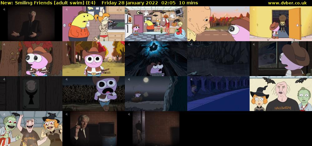 Smiling Friends [adult swim] (E4) Friday 28 January 2022 02:05 - 02:15