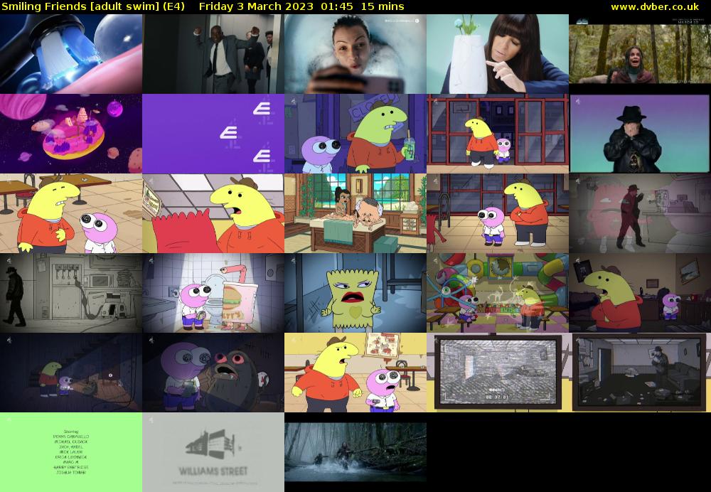 Smiling Friends [adult swim] (E4) Friday 3 March 2023 01:45 - 02:00