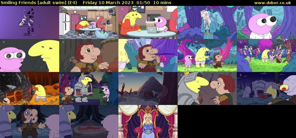 Smiling Friends [adult swim] (E4) Friday 10 March 2023 01:50 - 02:00