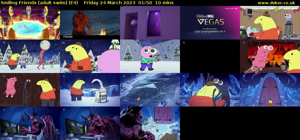 Smiling Friends [adult swim] (E4) Friday 24 March 2023 01:50 - 02:00