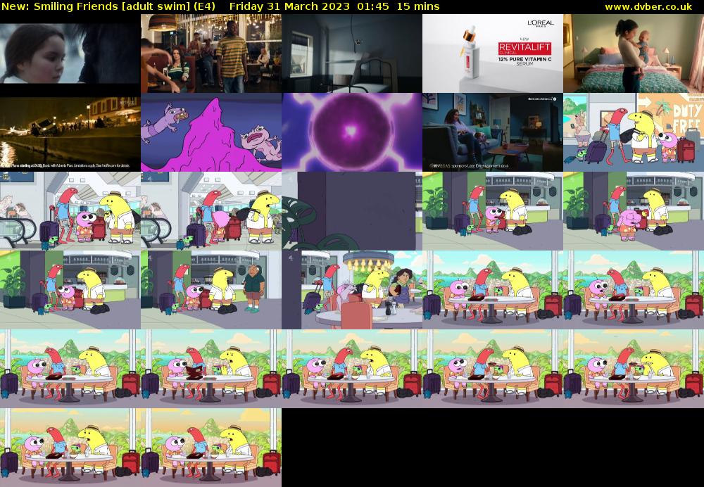 Smiling Friends [adult swim] (E4) Friday 31 March 2023 01:45 - 02:00