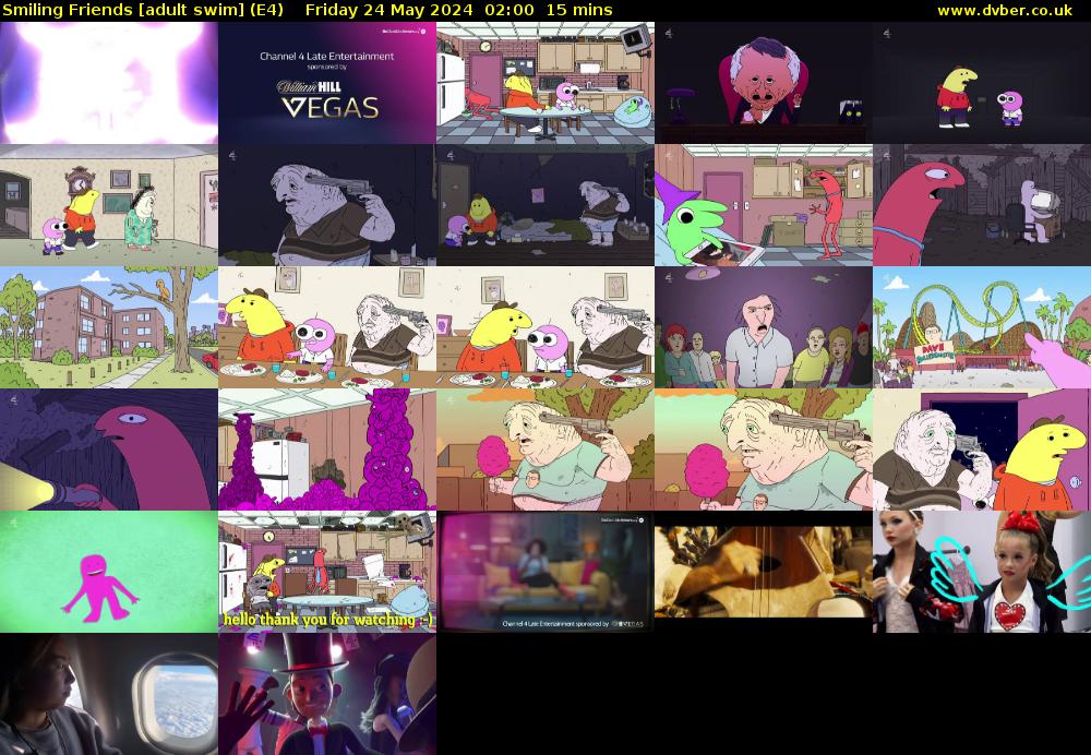 Smiling Friends [adult swim] (E4) Friday 24 May 2024 02:00 - 02:15