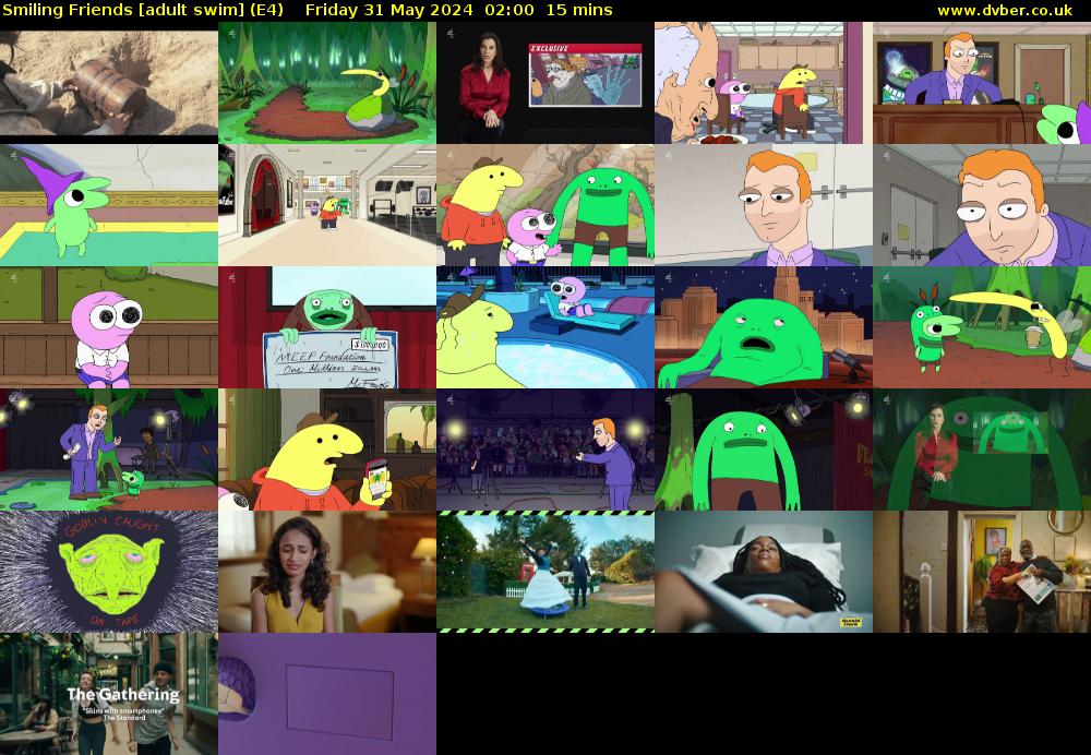 Smiling Friends [adult swim] (E4) Friday 31 May 2024 02:00 - 02:15