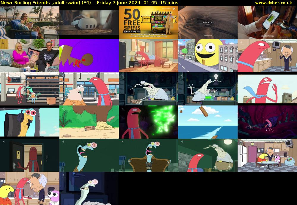 Smiling Friends [adult swim] (E4) Friday 7 June 2024 01:45 - 02:00
