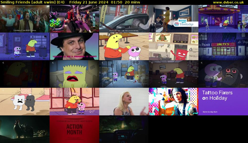 Smiling Friends [adult swim] (E4) Friday 21 June 2024 01:50 - 02:10