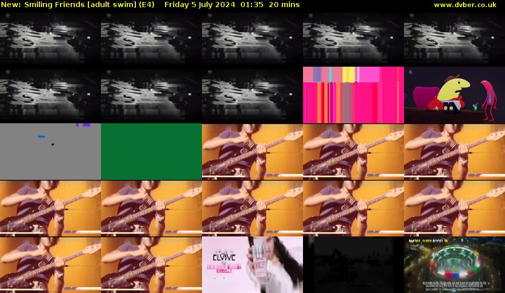 Smiling Friends [adult swim] (E4) Friday 5 July 2024 01:35 - 01:55