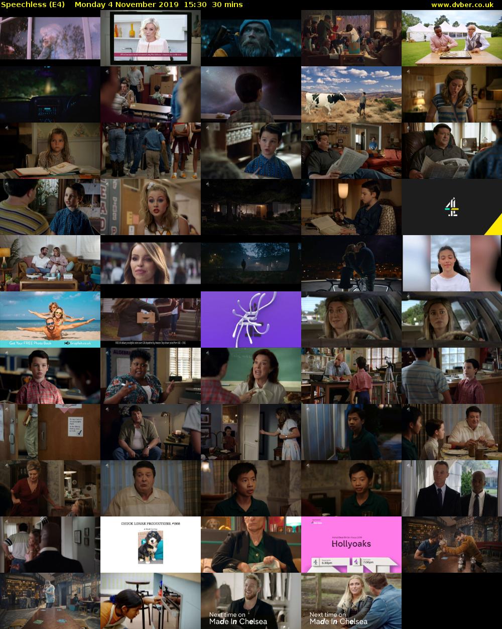 Speechless (E4) Monday 4 November 2019 15:30 - 16:00