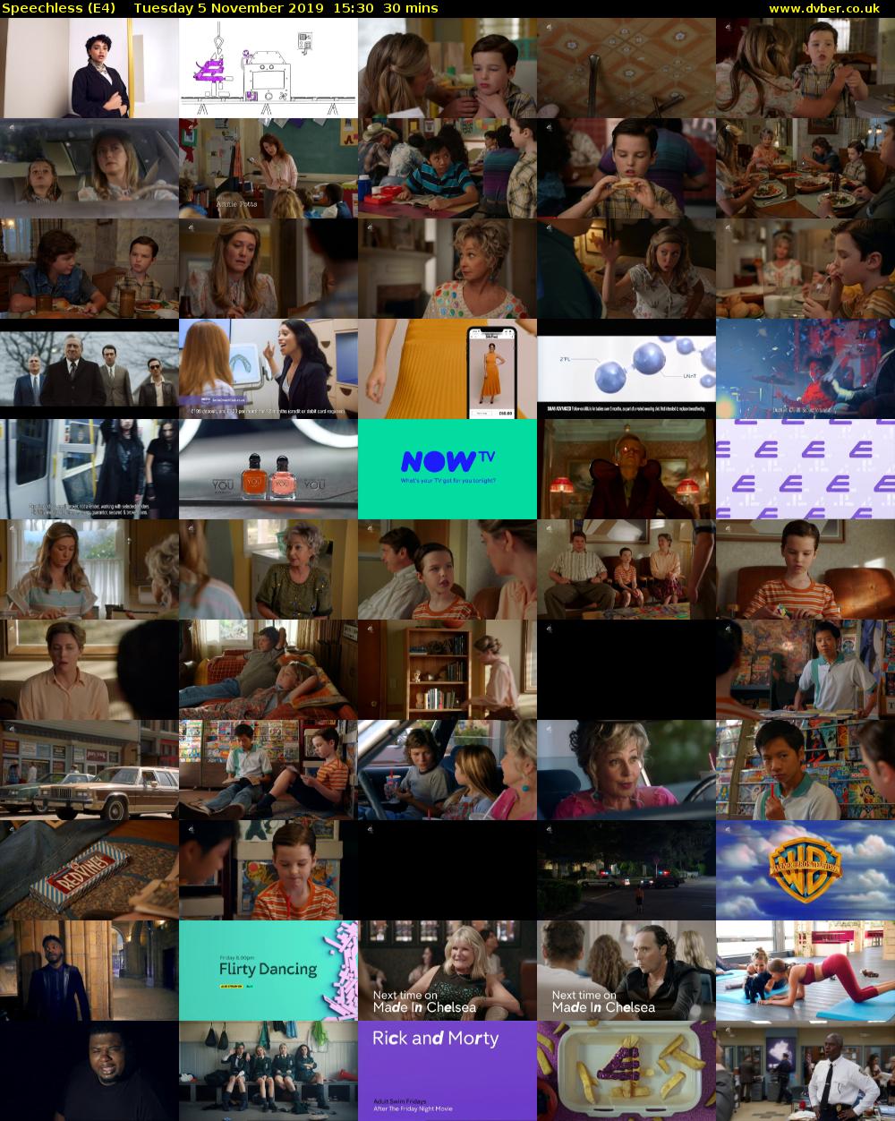 Speechless (E4) Tuesday 5 November 2019 15:30 - 16:00