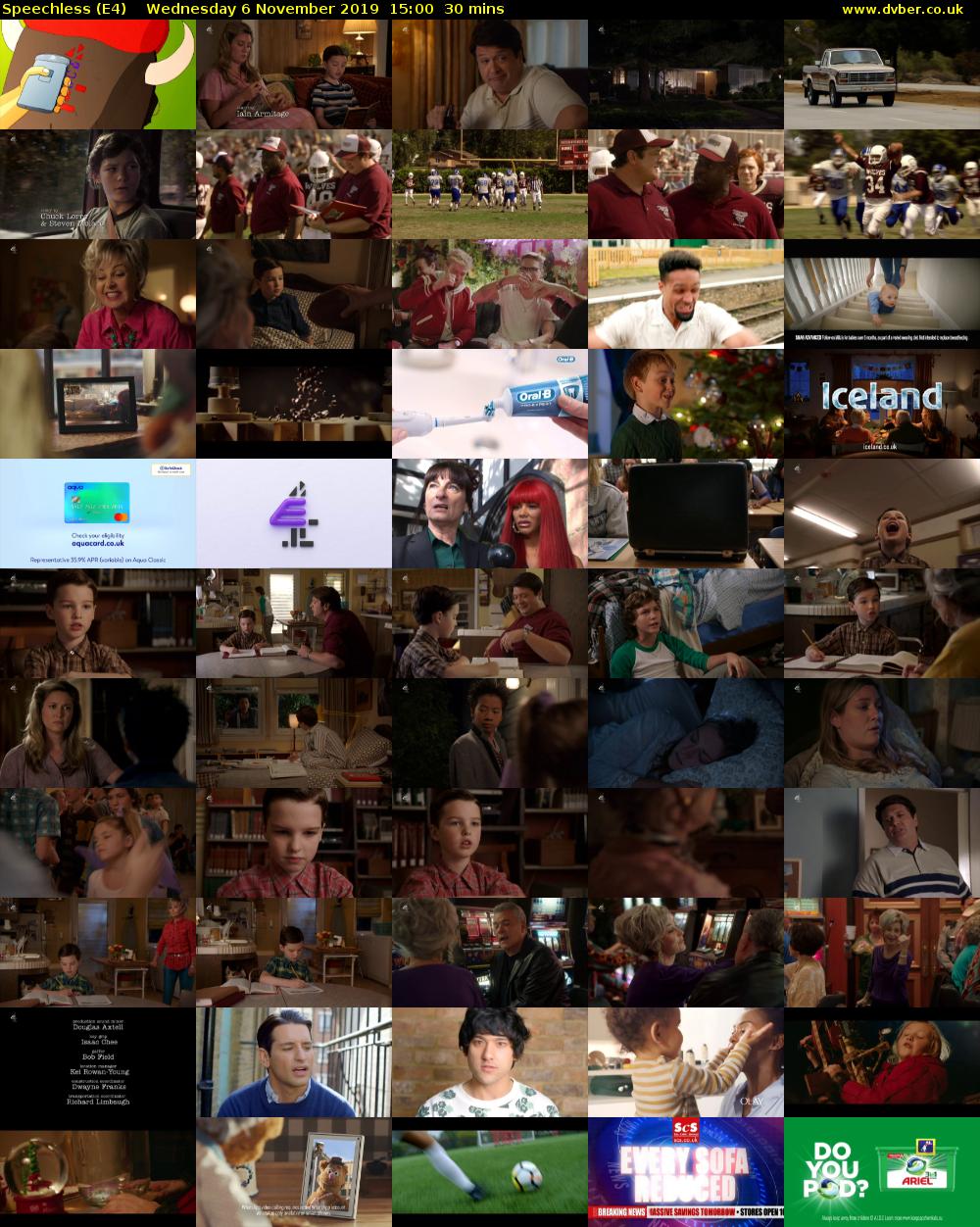 Speechless (E4) Wednesday 6 November 2019 15:00 - 15:30