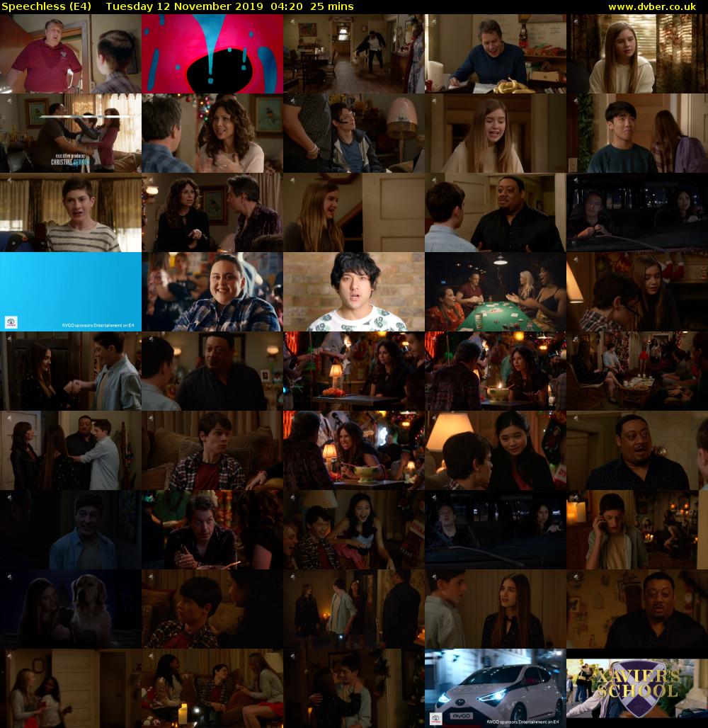 Speechless (E4) Tuesday 12 November 2019 04:20 - 04:45