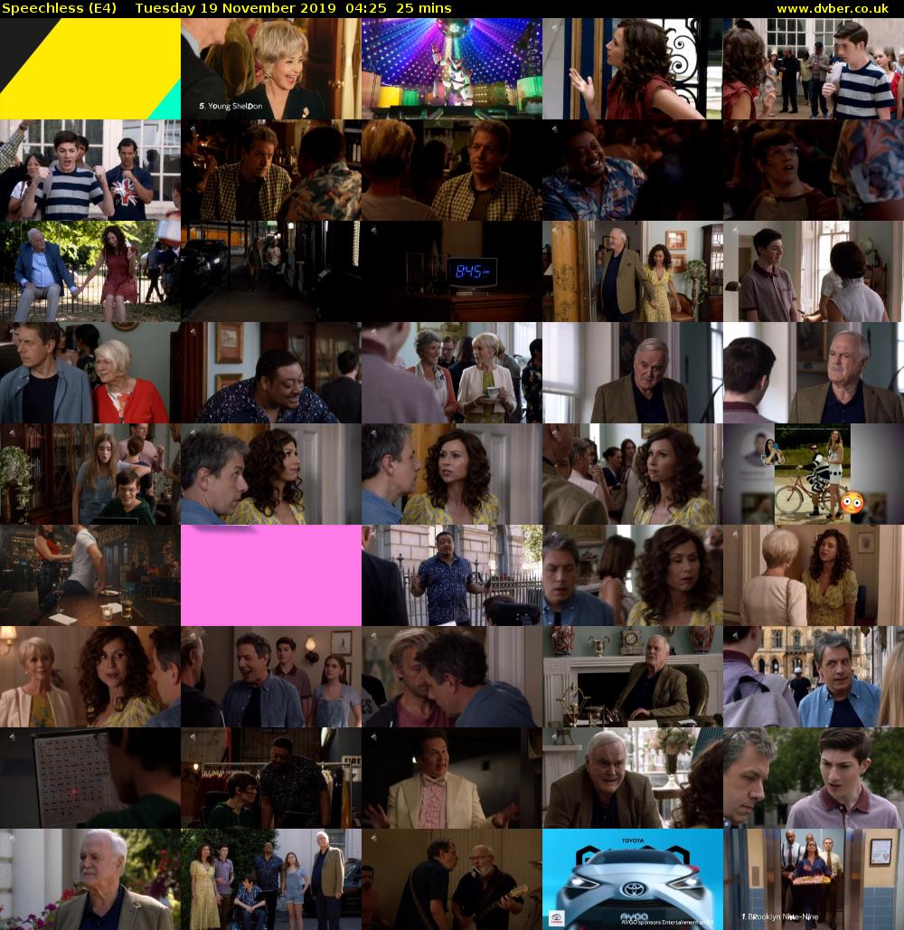 Speechless (E4) Tuesday 19 November 2019 04:25 - 04:50