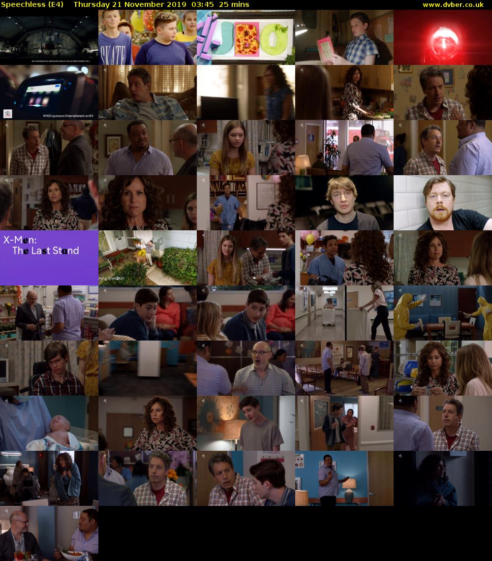 Speechless (E4) Thursday 21 November 2019 03:45 - 04:10