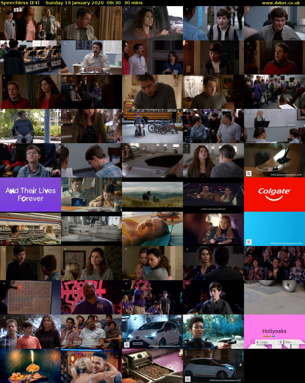 Speechless (E4) Sunday 19 January 2020 08:30 - 09:00