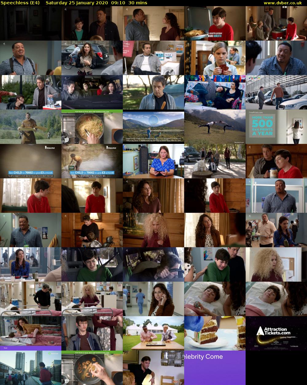 Speechless (E4) Saturday 25 January 2020 09:10 - 09:40