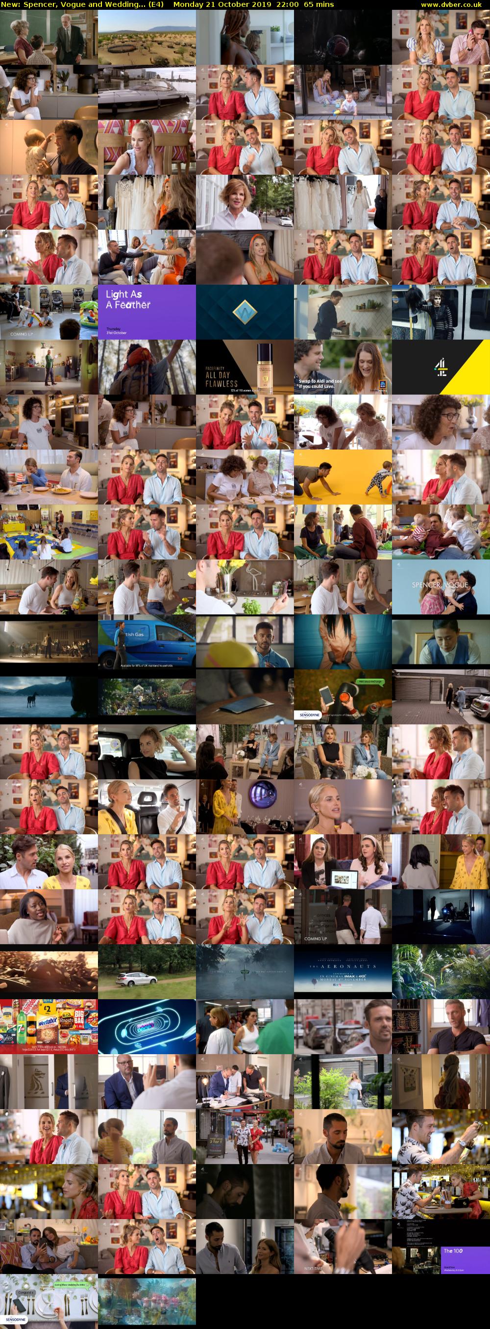 Spencer, Vogue and Wedding... (E4) Monday 21 October 2019 22:00 - 23:05