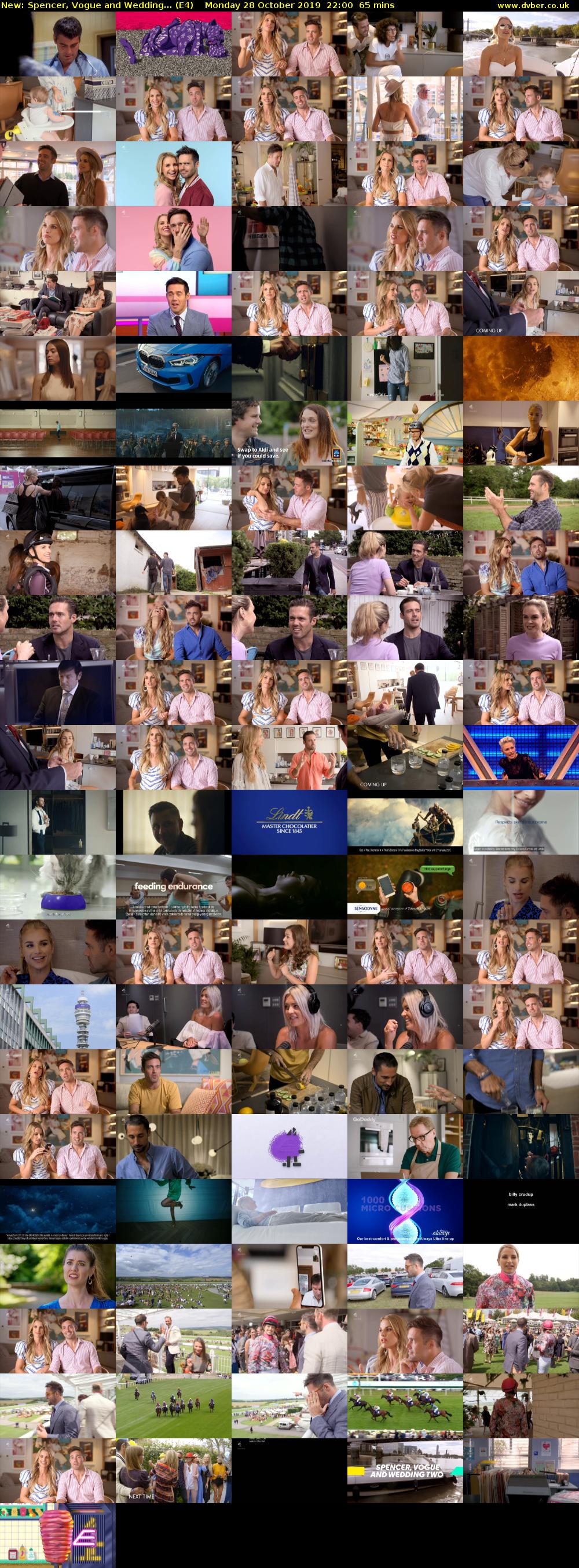 Spencer, Vogue and Wedding... (E4) Monday 28 October 2019 22:00 - 23:05