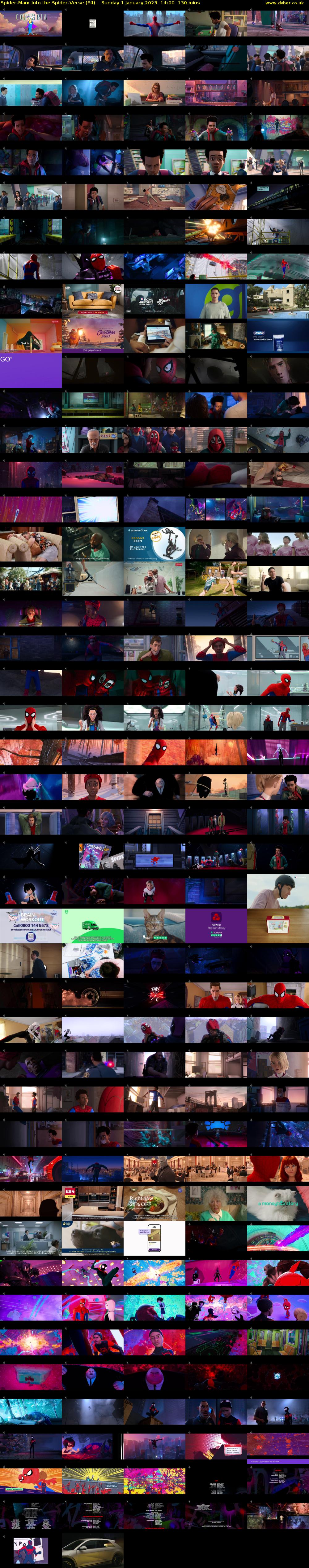 Spider-Man: Into the Spider-Verse (E4) Sunday 1 January 2023 14:00 - 16:10