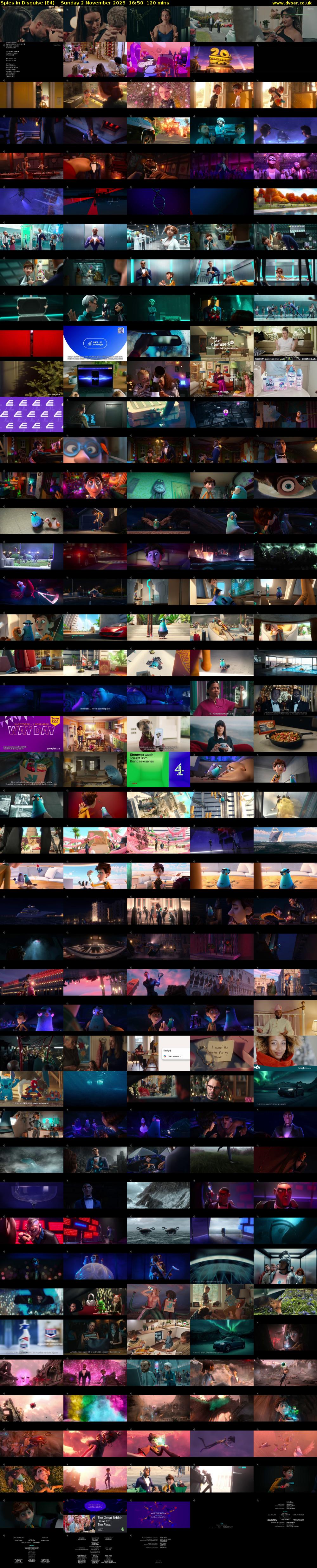 Spies in Disguise (E4) Sunday 2 November 2025 16:50 - 18:50